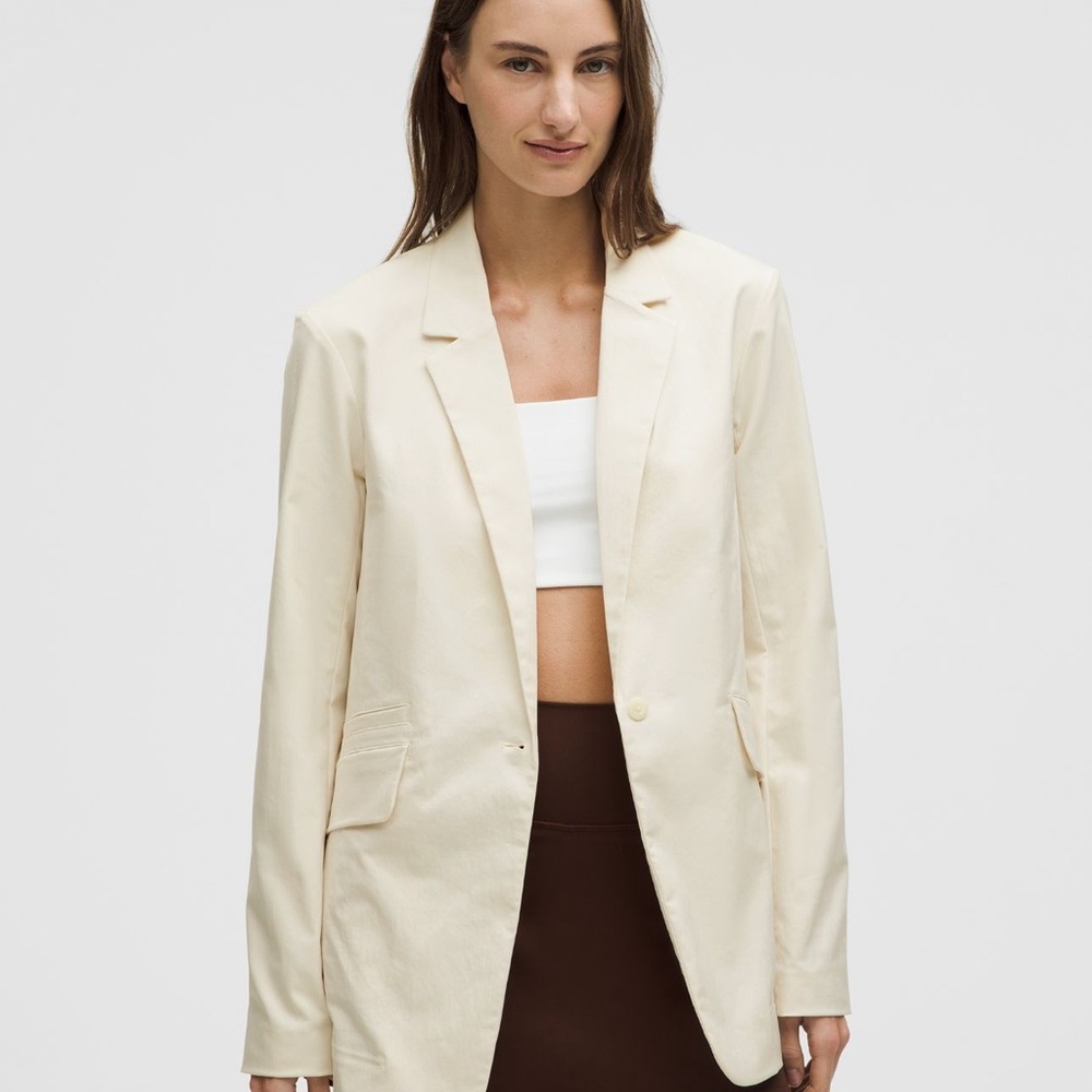 Lululemon Athletica Cream Blazer